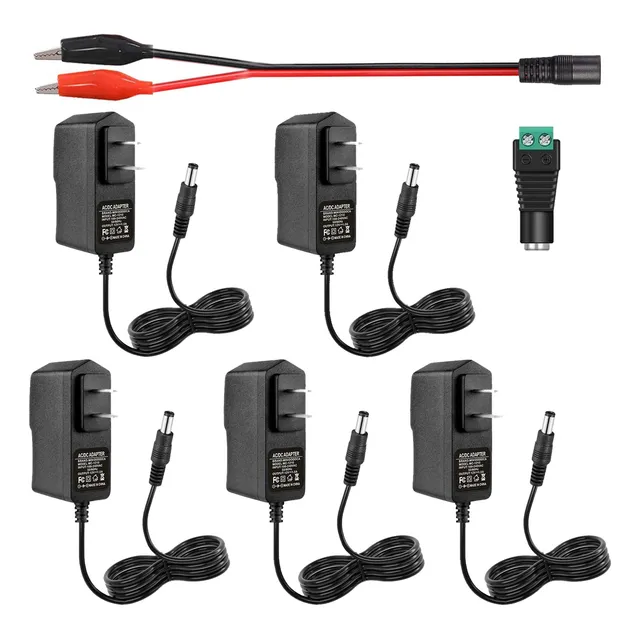 Fuente De Alimentación Minidodoca, 12 V, 1a, Paquete De 5 Ad
