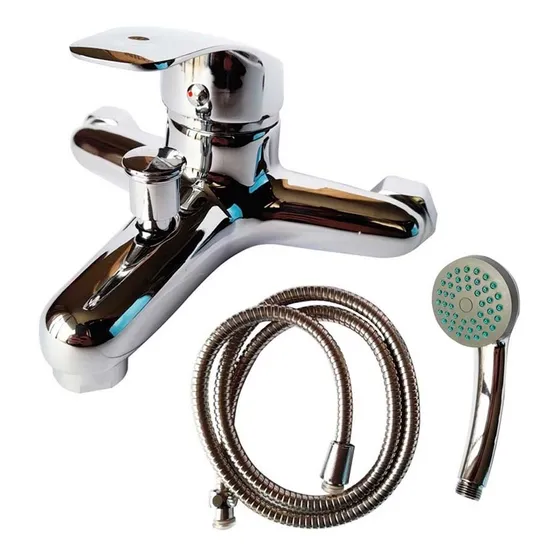 Kit / Set Llave Monomando Para Tina Con Ducha Y Flexible Yts