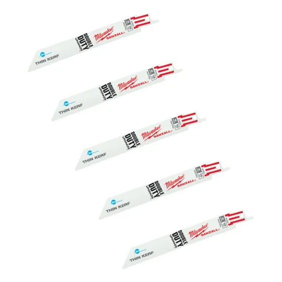 Hojas Para Sierra Sable 230 Mm P/metales - 5 Piezas Milwauke