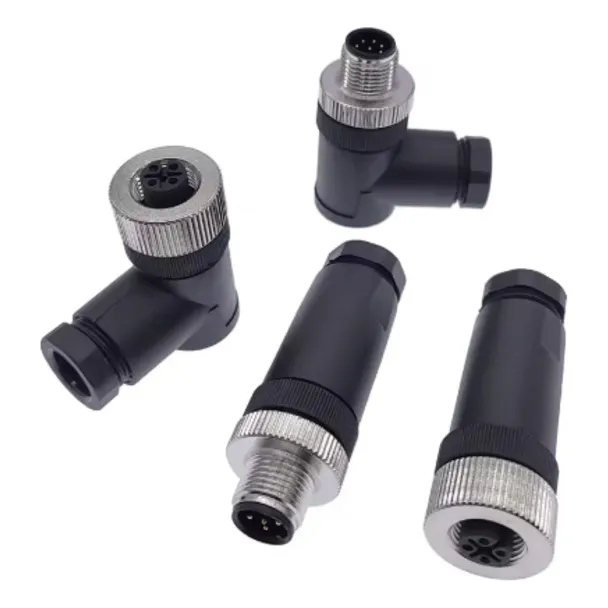 Paq Conector Sensores M12 Negro/plata
