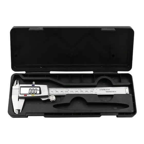 Vernier Digital De Acero Inoxidable Bernier Metal + Estuche