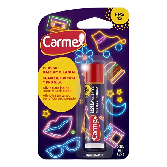 Carmex Bálsamo Labial Classic Barra Edición Especial Retro