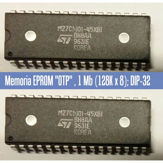 27c1001 Memoria Eprom Dip-32 29f010 29c010 28f101 Para Ecu