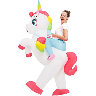 Disfraz Inflable De Unicornio Para Adultos 155-190cm Para Party Con Bomba De Aire Y Caja De Batería Disfraz Inflable De Unicornio Para Adultos 155-190cm Para Party Con Bomba De Aire Y Caja De Batería