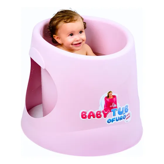Ofuro Bebe Grande Com Assento Balde Para Dar Banho Em Bebe