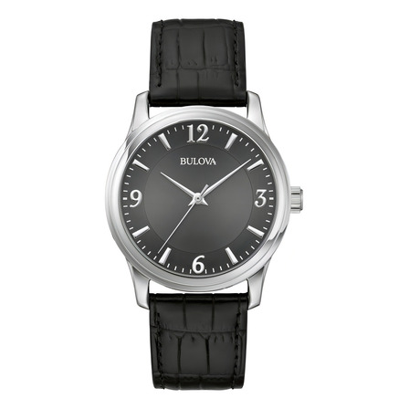 96a306 Reloj Bulova Classic Corp 38mm Negro/plateado Color De La Correa Negro 96a306 Reloj Bulova Classic Corp 38mm Negro/plateado Color De La Correa Negro