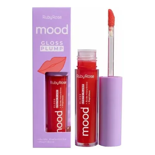12 Lip Gloss Plump Mood Ruby Rose Atacado Hb573