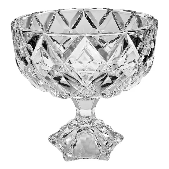 Bomboniere Vidro Grande Baleiro Potes Taça 1200ml 18x18cm Cor Água