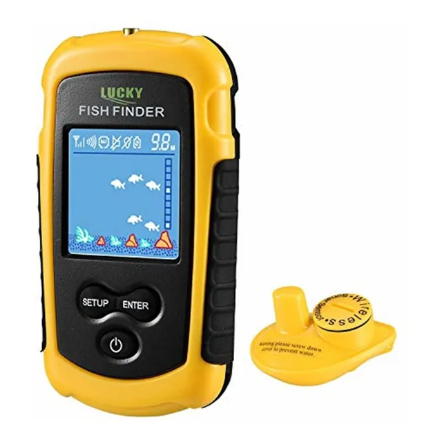 Ffcw Inalambrica Buscador Pece Sonar Fishfinder Rango Lago N