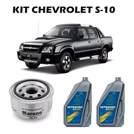Kit Filtro Chevrolet S-10 Mwm Y Extra Vida 15w40 X8 Litros