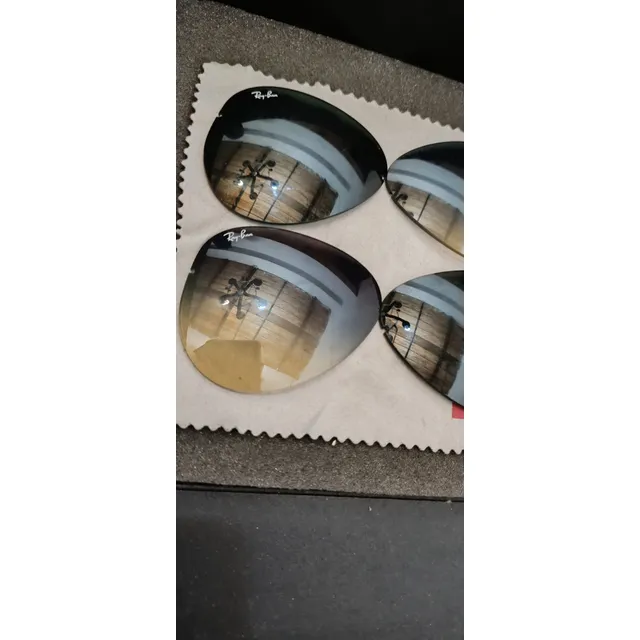 Repuesto Lentes Ray-ban Originales (vidrios)  Venta Por Par Ocean Negro Negro Negro