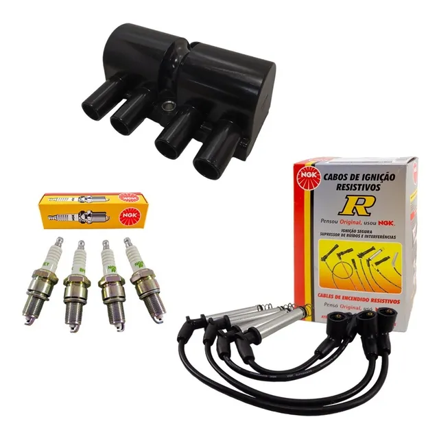 Kit Bobina+cables+bujia Fiat Idea Palio Punto Stilo 1.8 8v