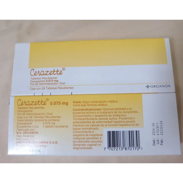 Anticonceptivas Desogestrel 0,75%