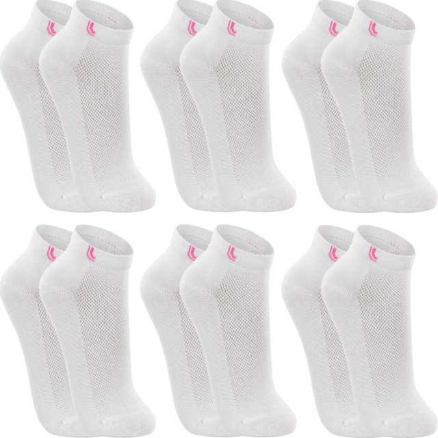 Kit 6 Pares De Meias Lupo Cano Curto Sport Algodão Feminino Kit 6 Pares De Meias Lupo Cano Curto Sport Algodão Feminino