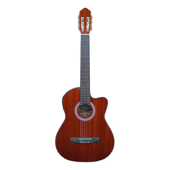 Guitarra Criolla Rómulo García Smg-500 Ceq De 5 Bandas Act Color Natural