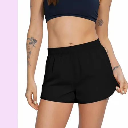Shorts Feminino Tactel Praia Piscina Treino Fitness Verão