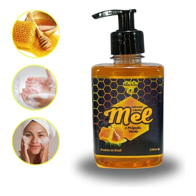Sabonete Liquido Mel E Própolis Bees Buzz Antiséptico 300ml