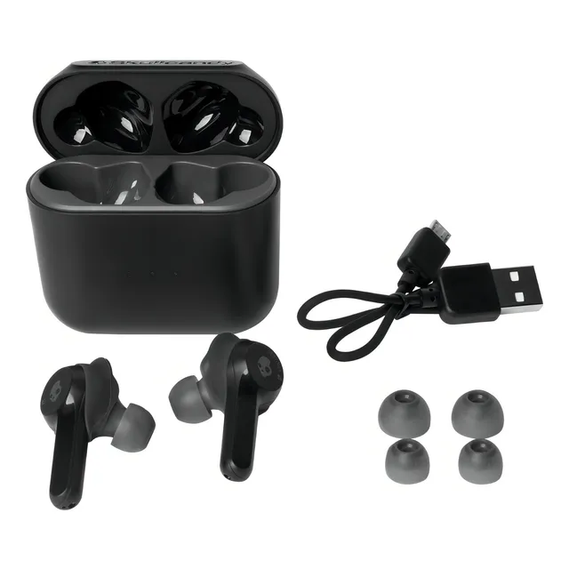 Audífonos in-ear gamer inalámbricos Skullcandy Indy black con luz LED
