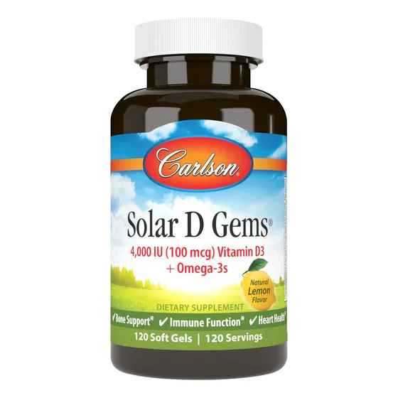 Suplemento Carlson Solar D Gems De Vitamina D3 De 4000 Ui Co