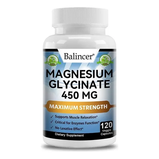 Glicinato De Magnesio Balincer 450 Mg/porción - 120 Cápsulas