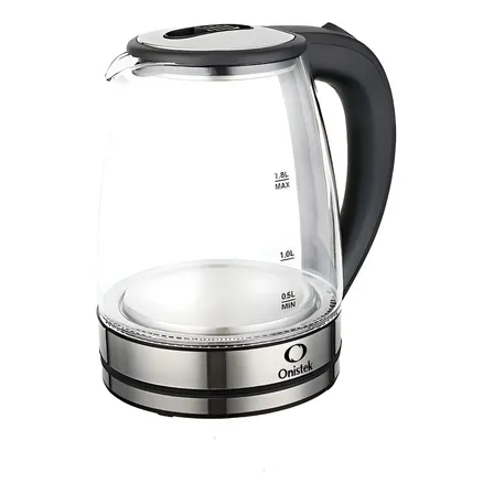 Chaleira Elétrica Onistek Vidro Transparente 1.8L Automático
