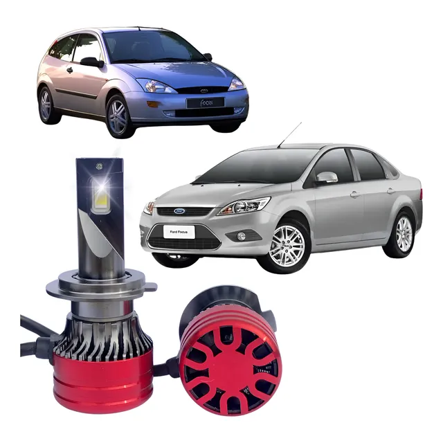 Cree Led Ford Focus 1 Y 2 Luz Baja, Alta Gama Csp H7 12-24v 