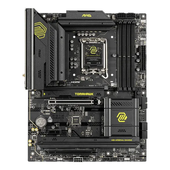 Tarjeta Madre Intel Msi Mag B860 Tomahawk Wifi Lga1851 Ddr5 Pcie 5.0 Boton Flash Bios