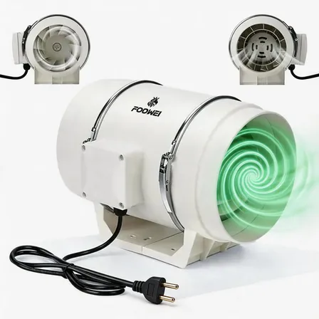 Exaustor Para Banheiro Ventilacao Silencioso 200mm 130w 220v Branco