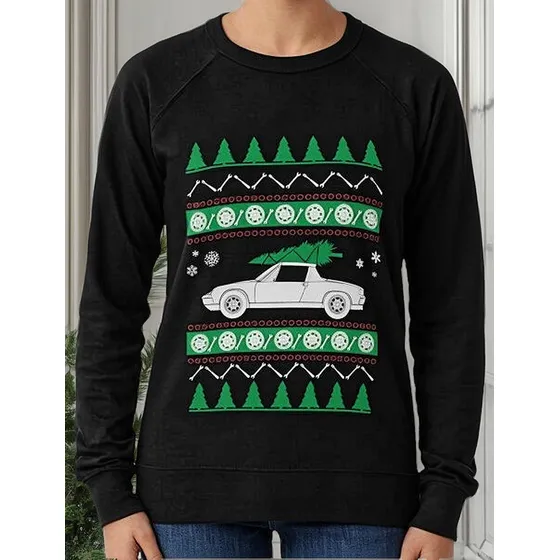 Buzo Suéter Feo De Navidad Porsche 914 Calidad Premium