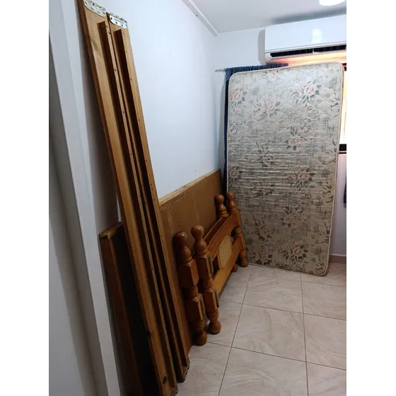 Cama De Pino Individual Con Colchon