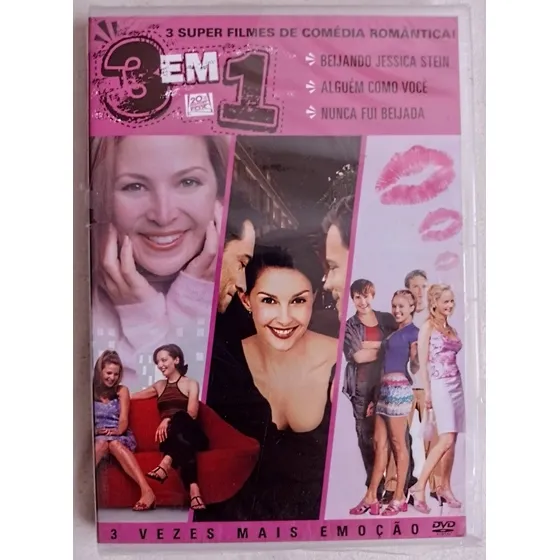 Dvd 3 Em 1 Beijando Jessica, Alguém Como Você, Nunca Fui Bei