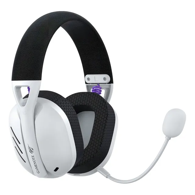 Auriculares Gamer Havit Fuxi-h3b Wireless Bluetooth Usb 3.5mm para Jugadores Color Blanco