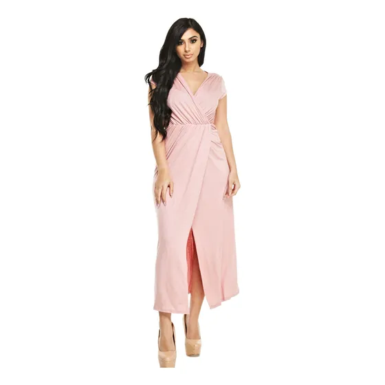 Vestido Cruzado Corte Largo Veraniego 