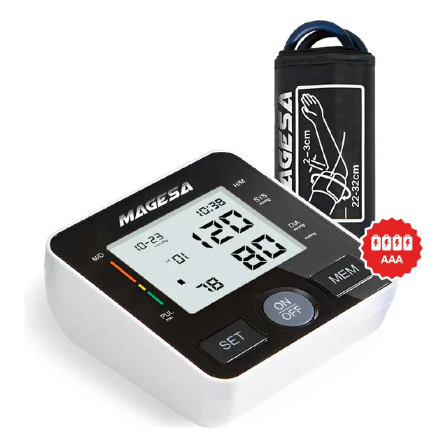 Tensiómetro Digital Brazo Medidor Presión Automatico Magesa Color Negro/blanco 800b27