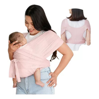 Rebozo Fular Portabebés Ergonómico Elástico Canguro Rosa Rebozo Fular Portabebés Ergonómico Elástico Canguro Rosa