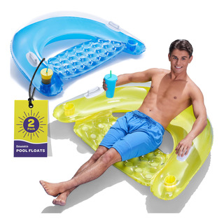 Set De 2 Flotadores Inflables Para Sillas De Piscina Para Ad Set De 2 Flotadores Inflables Para Sillas De Piscina Para Ad