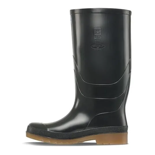 Botas De Caucho Macha Caña Alta Negra Marca Croydon
