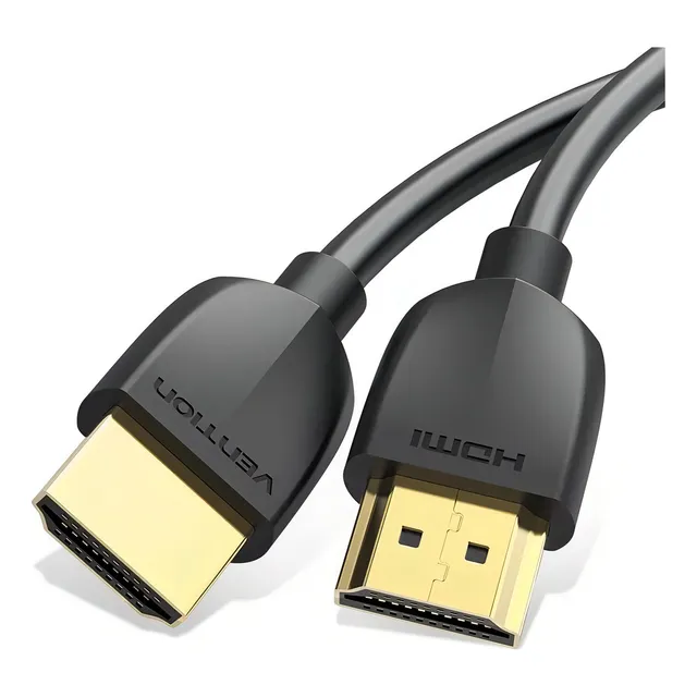 Cable Vention Hdmi 2.0 Certificado - Ultra Liviano - Portatil Ultra Fino - Premium 4k 60hz Hdr Arc - 2 Metros - Aaibh