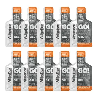 Go! Energy Now Gel 10 Unidades De 30g Cada Atlhetica Nutrition Sabor Laranja Com Acerola Go! Energy Now Gel 10 Unidades De 30g Cada Atlhetica Nutrition Sabor Laranja Com Acerola