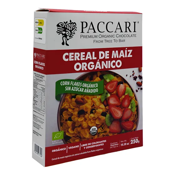 Cornflakes Paccari Chocolate Sin Azúcar