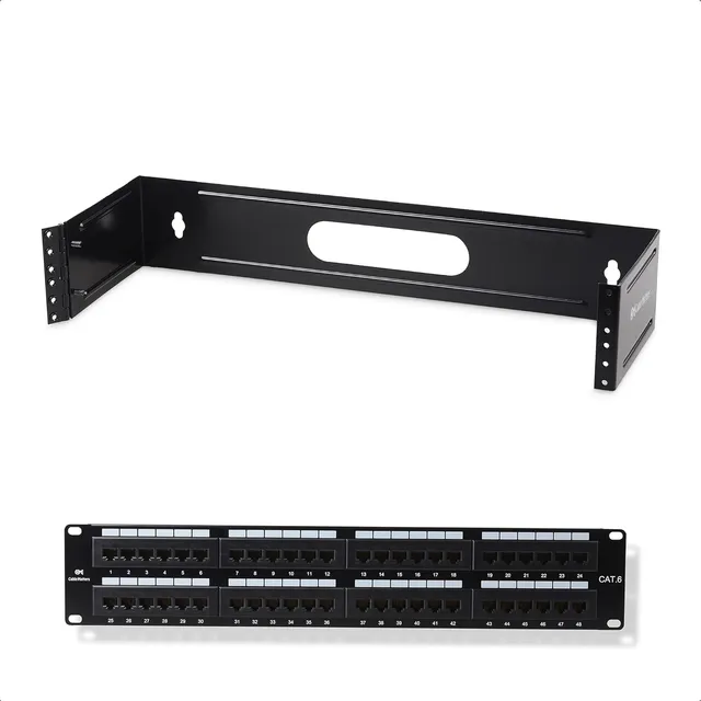 Panel De Conexión De Red De 48 Puertos Para Rack O Pared Con