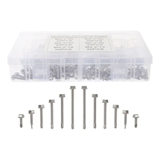 Tornillos Hexagonales, Cola De Perforación