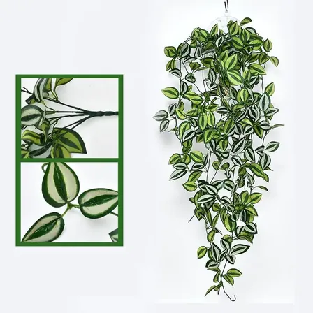 Planta Artificial Jibóia Pendentes Caída Corrente Realista Verde