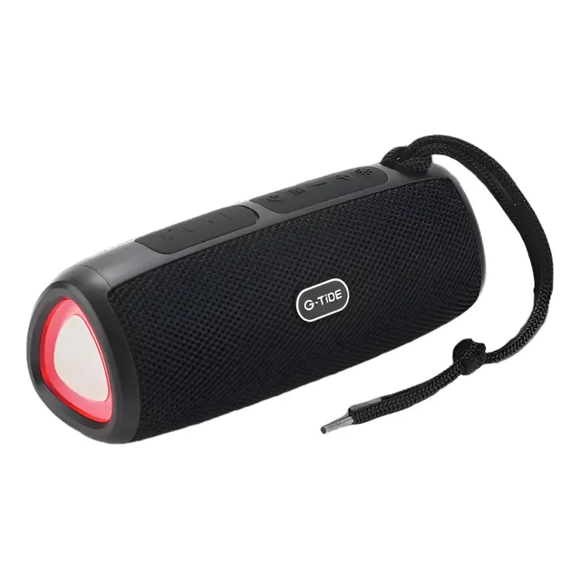 Bocina G-tide Sh20 - Sonido Potente Y Compacto, Recargable Color Negro