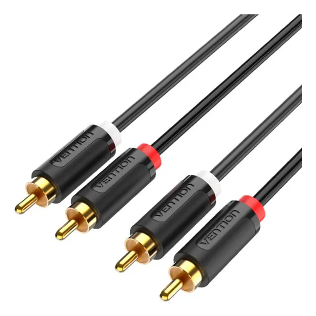 Cable de audio Rca macho, mesa de sonido para DJ con blindaje de primera calidad, Vention