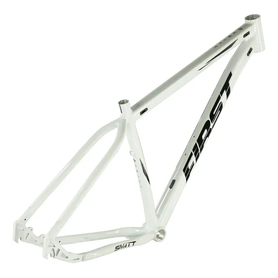 Quadro De Bicicleta First Smitt 4.0 Branco Preto Brilho