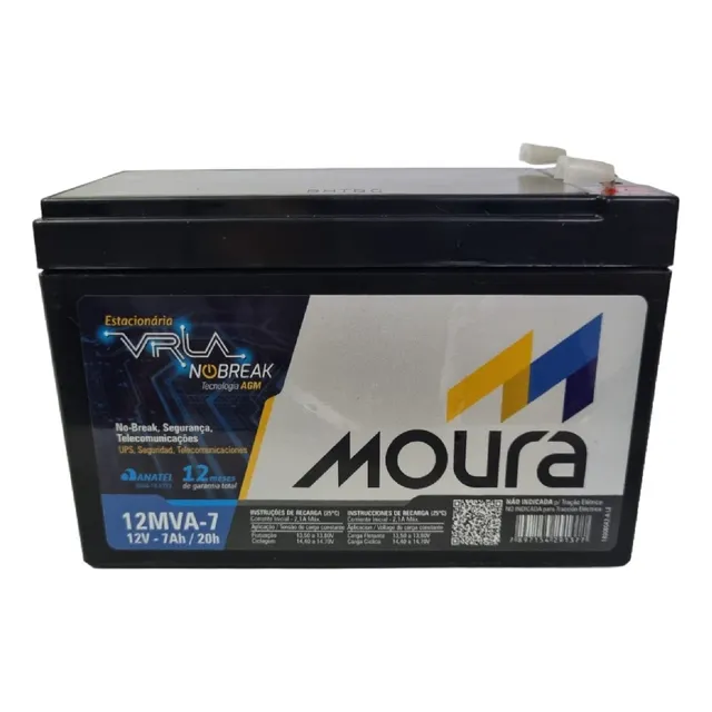 Bateria Estacionária 12mva-7 Moura