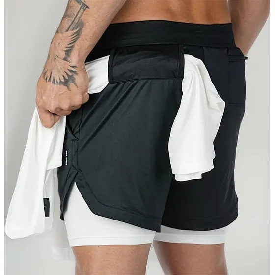 Short De Camuflaje Hombre Gym Deportivo Licra Bolsillo 2022