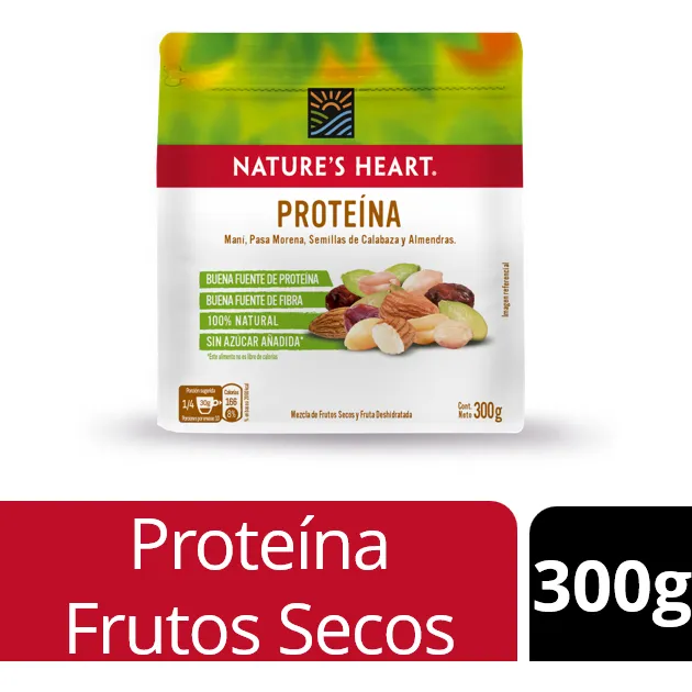 Snack Natures Heart Proteína Frutos Secos 300g
