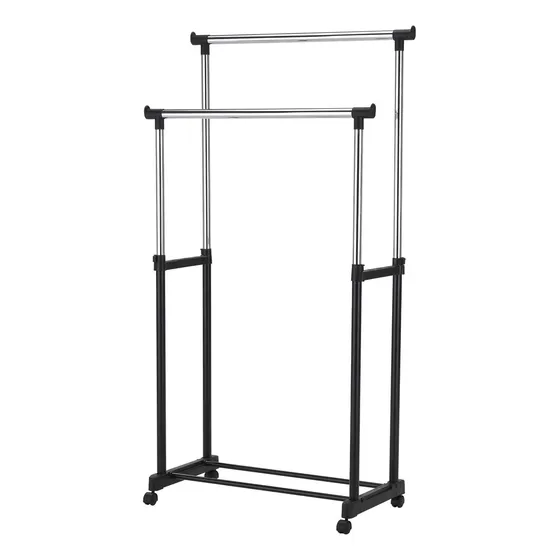 Perchero Colgante Organizador Doble Extensible Tendero Ropa